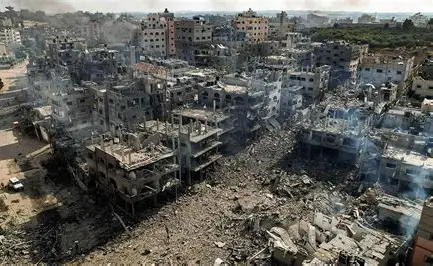 Damage in Gaza City