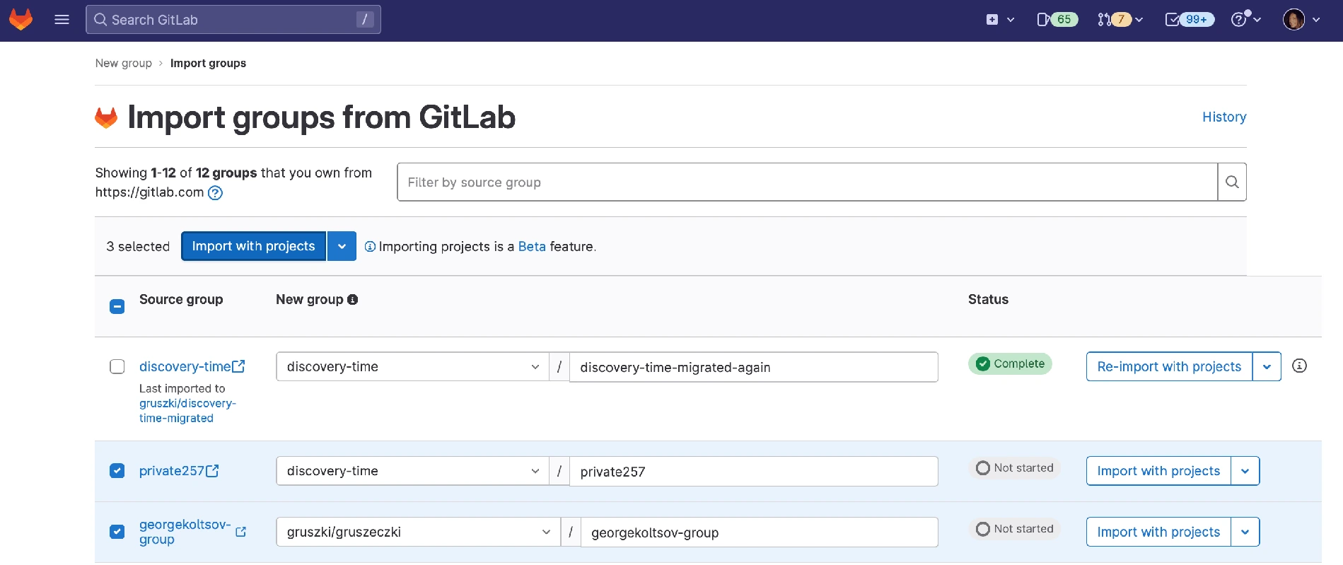 GitLab update process and migration